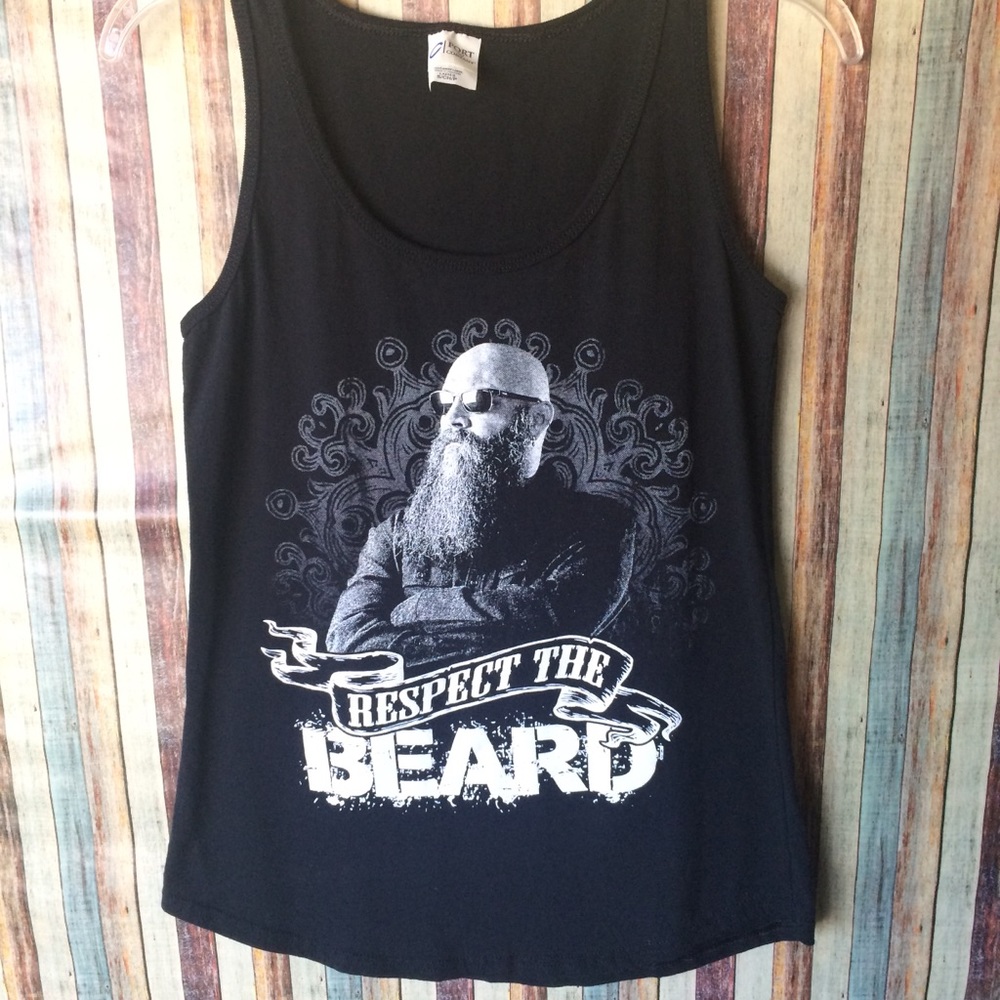 Ladies respect the beard 🧔 tank top F11